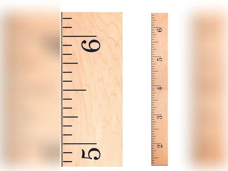 Wooden Ruler Growth Height Chart Ruler for Measurement for Kids, Boys ...