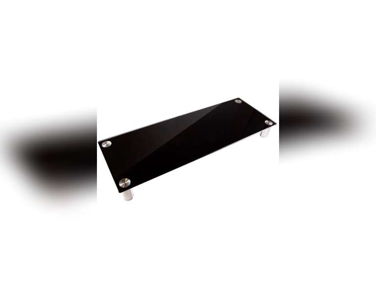 Monitor Stand Riser - Silver Desk Organizer Raises Screens 4.6-6.5 Inches For Better Posture