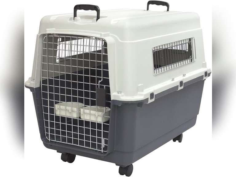 Fresh Look at Sportpet Designs Plastic Kennels Rolling Plastic Wire Door Travel Dog