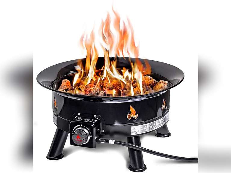 Outland Living Firebowl 883 Mega Propane Fire Pit - 24 Inch, 58,000 BTU With Cover