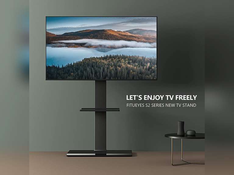 FITUEYES Floor TV Stand with Swivel Mount for 5080 Inch Large LCD/LED