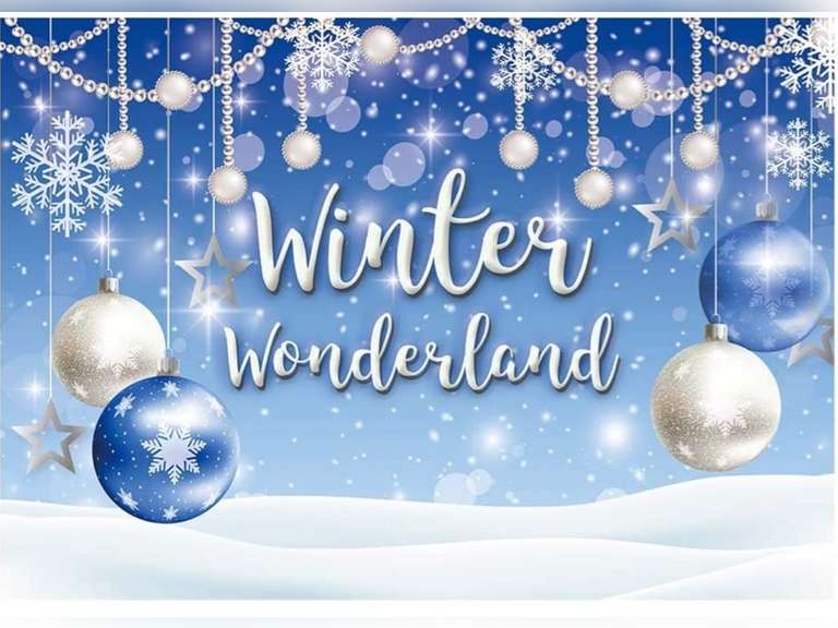 Winter Wonderland Photography Backdrop Sflake Glitter Pearl Bokeh Background Christmas Merry Baby Shower Party Decoration Banner Photo Studio Booth Props | PH
