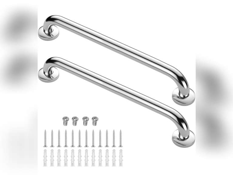 Gotega Shower Grab Bar 2 Pack,Stainless Steel Bathroom Grab Bar Shower Bath Handle Grab Bars for