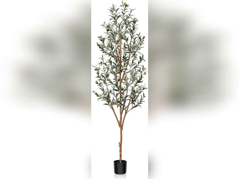 Kazeila Artificial Olive Tree 6FT Tall Faux Silk Plant for Home Office ...