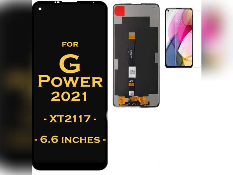 Screen Replacement LCD Display Touch Digitizer Assembly for Motorola Moto G Power (2021) XT2117 XT2117-3 XT2117-4 | G10 Power 6.6" (Black) 27.99