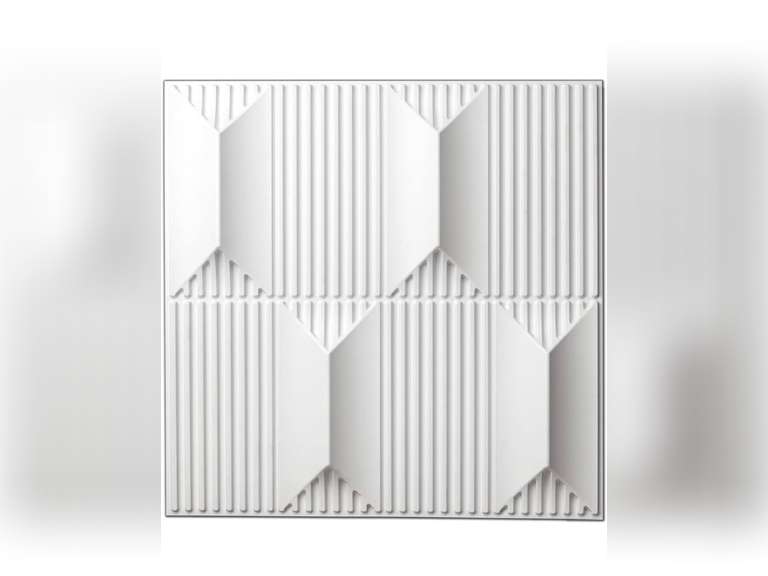 Art3dwallpanels PVC 3D Wall Panel for Interior Wall Décor, 19.7" x 19.7 ...
