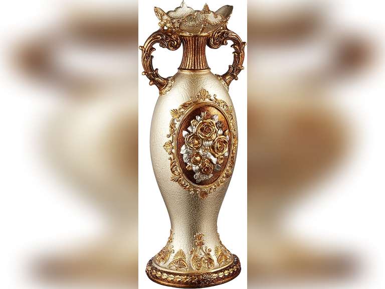 OK Lighting Rosie Decorative Vase, Bronze 68.7 Quarter Price