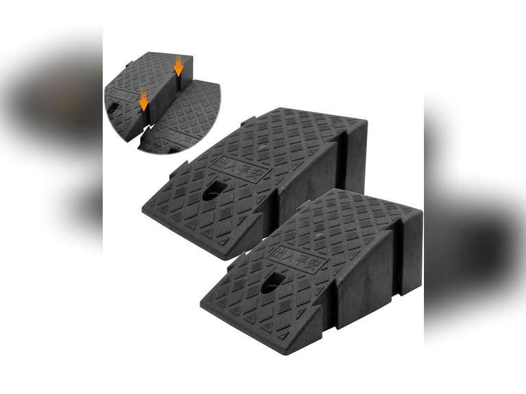YYDS Driveway Curb Ramps,Curb Ramps For Driveway, 2 Pcs