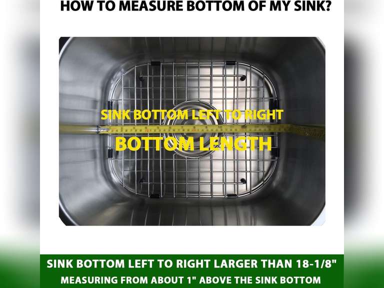 Serene Valley Sink Grid 18-1/8" L x 13-3/8" W, Centered Drain with Corner Radius 3-1/2", NDG1813C 39.95