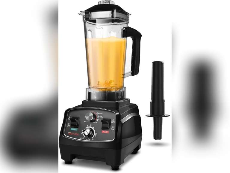 WantJoin Professional Blender, Countertop Blender,Blender for kitchen Max 1800W High Power Home and Commercial Blender with Timer, Smoothie Maker 2200ml for Crushing Ice, Frozen Dessert, Soup,fish 95.99