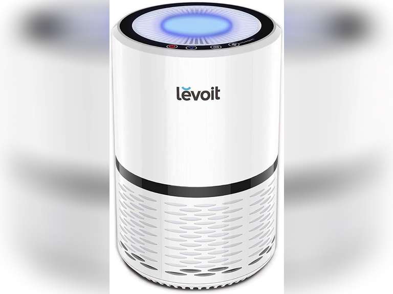LEVOIT Air Purifiers for Home, HEPA Filter for Smoke, Dust and Pollen in Bedroom, Ozone Free, Filtration System Odor Eliminators for Office with Optional Night Light, 1 Pack, White White 1 Pack 69.98