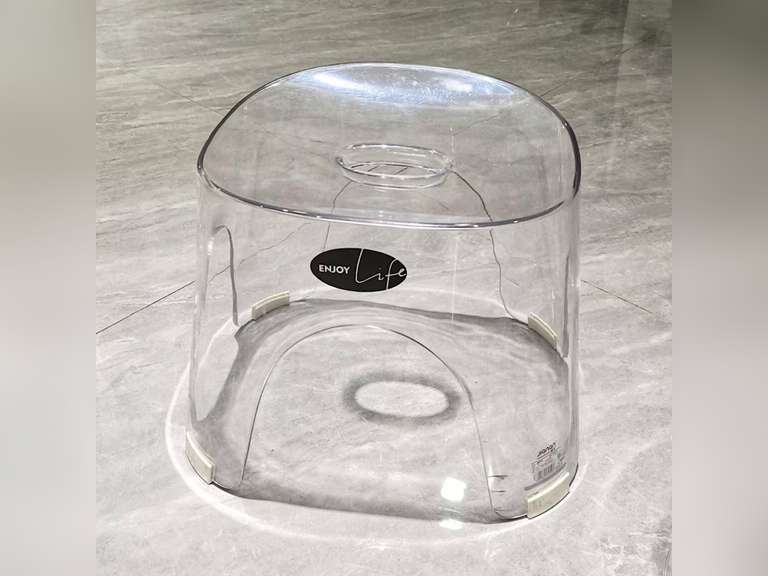 Shower Stool Acrylic Foot Rest, Non-Slip Waterproof Shower Stool for Shaving Legs &Shower Stool for Inside Shower, Clear Corner Bathroom Stool Acrylic Shower Bench for Bathtub Small Shower Spaces 49.99