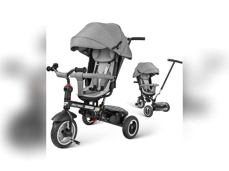 Baby Tricycle Besrey 8in1 Baby Trike, Toddle Tricycle with 360
