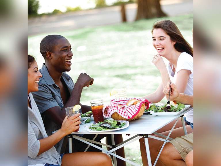 Coleman Outdoor Compact Folding Table, Sturdy Aluminum Camping Table with Snap-Together Design, Seats 4 & Carry Bag Included; Great for Camping, Tailgating, Grilling, & More 39.97