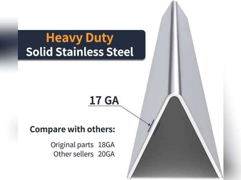 SHINESTAR 22.5-Inch Durable Flavorizer Bars Replacement for Weber Spirit 300 Series, Genesis Silver/Gold B & C (Side Control) Grill Parts, Stainless Steel, 5-Pack 38.99