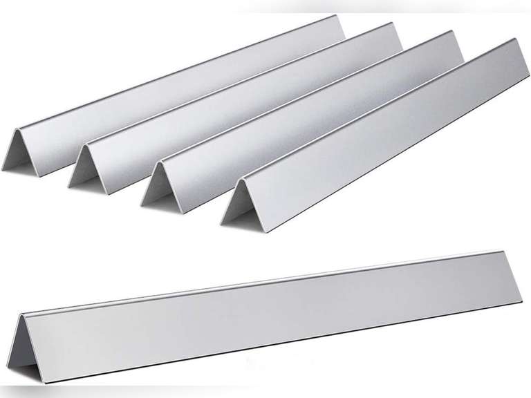 SHINESTAR 22.5-Inch Durable Flavorizer Bars Replacement for Weber Spirit 300 Series, Genesis Silver/Gold B & C (Side Control) Grill Parts, Stainless Steel, 5-Pack 38.99