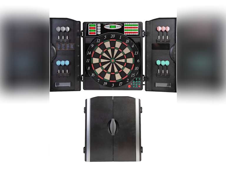 Arachnid Titanium 5400 Electronic Dartboard and Cabinet, Black 189