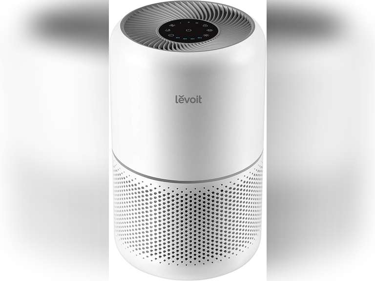 LEVOIT Air Purifier for Home Allergies Pets Hair in Bedroom, HEPA Filter, Covers Up to 1095 Sq.Foot Powered by 33W High Torque Motor, Remove Dust Smoke Pollutants, 0.3 Microns, Core 300, White 300 Cream White 99.99