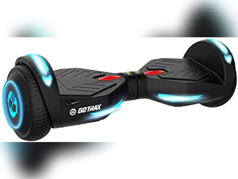 Gotrax NOVA Hoverboard with 6.5" LED Wheels, Max 3.1 Miles & 6.2mph Power by Dual 200W Motor, LED Fender Light/Headlight，UL2272 Certified & 65.52Wh Battery Self Balancing Scooter for 44-176lbs Matte Black 159.99