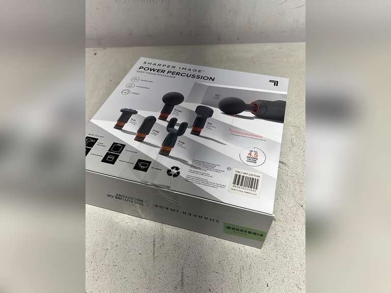 Power Percussion Deep Tissue Massager with 6 Attachments - Sharper Image Gun 53