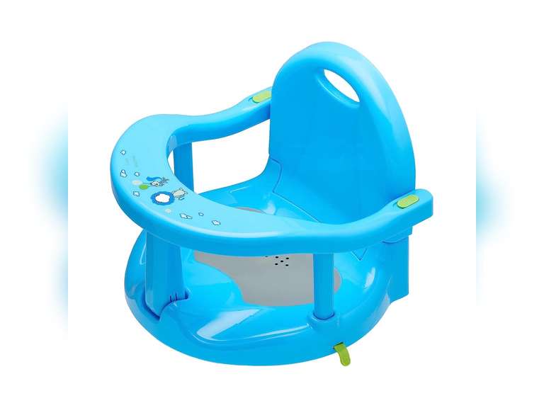 Newborn Infant Baby Bath Seat, Non-Slip Infants Baby Bath Chair for Bathtub, Cute Shape Baby Shower Chairs for Tub Sitting up, Surround Bathroom Seats for Baby 6-18 Months (Pure White) 45.99