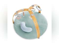 Ingenuity Cozy Spot Reversible Duvet Activity Gym & Play Mat with Wooden Bar - Loamy, Ages Newborn + 48.99