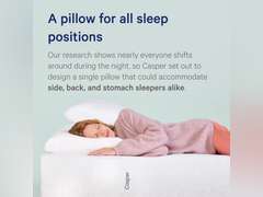Casper Sleep Original Pillow for Sleeping, Standard, White Standard Single Pack 52