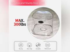 Shower Stool Acrylic Foot Rest, Non-Slip Waterproof Shower Stool for Shaving Legs &Shower Stool for Inside Shower, Clear Corner Bathroom Stool Acrylic Shower Bench for Bathtub Small Shower Spaces 49.99