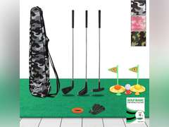(Lab Tested) - Premium Kids Golf Clubs 3-5 - Kids Golf Set - Toy Golf Set - Toddler Golf Set - Golf Toys for Kids - Mini Golf Set - Baby Toddler Golf Clubs - Plastic Play Golf Clubs - Age 3 4 5 6 32.69