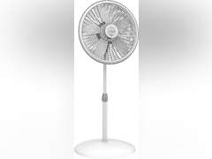 Lasko Oscillating Pedestal Fan, Adjustable Height, 3 Speeds, for Bedroom, Living Room, Home Office and College Dorm Room, 18", White, 1820 44.99