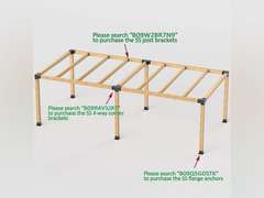 Antsky Stainless Steel 3-Way Right Angle Corner Pergola Bracket with Screws for 4x4 Inch(Actual: 3.5x3.5 Inch) Wood Beams，Pergola/Gazebo Kit (4 Pack) 4x4inch(Actual: 3.5x3.5inch) 149.5