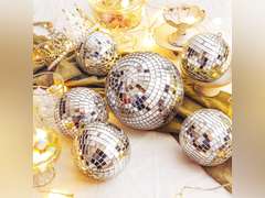 4 Pack Large Disco Ball Silver Hanging Disco Balls Reflective Mirror Ball Ornament for Party Holiday Wedding Dance and Music Festivals Decor Club Stage Props DJ Decoration (6 Inch, 4 Inch) 35.99