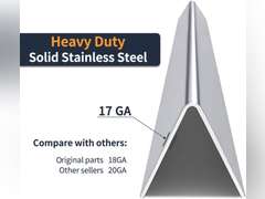 SHINESTAR 22.5-Inch Durable Flavorizer Bars Replacement for Weber Spirit 300 Series, Genesis Silver/Gold B & C (Side Control) Grill Parts, Stainless Steel, 5-Pack 38.99