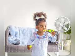 Lasko Oscillating Pedestal Fan, Adjustable Height, 3 Speeds, for Bedroom, Living Room, Home Office and College Dorm Room, 18", White, 1820 44.99