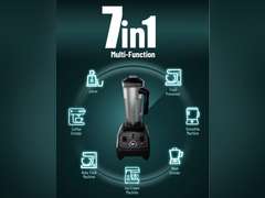 WantJoin Professional Blender, Countertop Blender,Blender for kitchen Max 1800W High Power Home and Commercial Blender with Timer, Smoothie Maker 2200ml for Crushing Ice, Frozen Dessert, Soup,fish 95.99