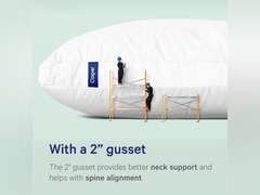 Casper Sleep Original Pillow for Sleeping, Standard, White Standard Single Pack 52