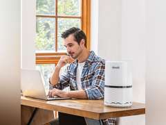 LEVOIT Air Purifiers for Home, HEPA Filter for Smoke, Dust and Pollen in Bedroom, Ozone Free, Filtration System Odor Eliminators for Office with Optional Night Light, 1 Pack, White White 1 Pack 69.98