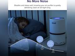 LEVOIT Air Purifiers for Home, HEPA Filter for Smoke, Dust and Pollen in Bedroom, Ozone Free, Filtration System Odor Eliminators for Office with Optional Night Light, 1 Pack, White White 1 Pack 69.98