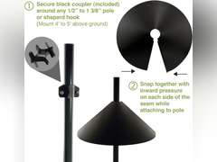 Woodlink NABAF18 Audubon Wrap Around Squirrel Baffle, 18-Inch - Black 18 Inch Black 22.99