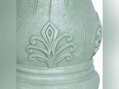 Alpine Corporation 12" Tall Indoor/Outdoor Roman Column Gazing Globe Display Stand, Mixed Colors 30.99
