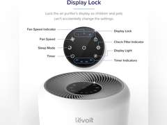 LEVOIT Air Purifier for Home Allergies Pets Hair in Bedroom, HEPA Filter, Covers Up to 1095 Sq.Foot Powered by 33W High Torque Motor, Remove Dust Smoke Pollutants, 0.3 Microns, Core 300, White 300 Cream White 99.99