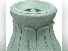 Alpine Corporation 12" Tall Indoor/Outdoor Roman Column Gazing Globe Display Stand, Mixed Colors 30.99