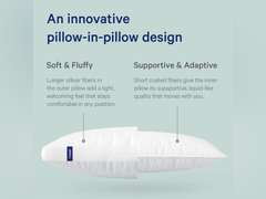 Casper Sleep Original Pillow for Sleeping, Standard, White Standard Single Pack 52