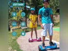 Gotrax NOVA Hoverboard with 6.5" LED Wheels, Max 3.1 Miles & 6.2mph Power by Dual 200W Motor, LED Fender Light/Headlight，UL2272 Certified & 65.52Wh Battery Self Balancing Scooter for 44-176lbs Matte Black 159.99