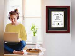 CORE ART Diploma Frame Display 11x14 Document with Mat or 15x18 Pictures without Mat, Real Wood Wall Frame with Tempered Glass(Cherry Red) Cherry Red - Black 15x18 for 11x14 54.49