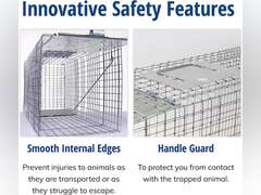 Havahart 1079SR Large 1-Door Humane Catch and Release Live Animal Trap for Raccoons, Cats, Bobcats, Beavers, Small Dogs, Groundhogs, Opossums, Foxes, Armadillos, and Similar-Sized Animals 66.99