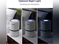 LEVOIT Air Purifiers for Home, HEPA Filter for Smoke, Dust and Pollen in Bedroom, Ozone Free, Filtration System Odor Eliminators for Office with Optional Night Light, 1 Pack, White White 1 Pack 69.98