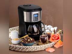 Mixpresso 5-Cup Drip Coffee Maker, Automatic Brew Coffee Pot Machine with Built-In Burr Coffee Grinder, Programmable Smart Coffee Maker with Timer With Glass Carafe Coffee Pot 5 Cup With Grinder 55.99