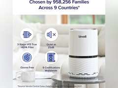 LEVOIT Air Purifiers for Home, HEPA Filter for Smoke, Dust and Pollen in Bedroom, Ozone Free, Filtration System Odor Eliminators for Office with Optional Night Light, 1 Pack, White White 1 Pack 69.98