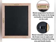 CORE ART Diploma Frame Display 11x14 Document with Mat or 15x18 Pictures without Mat, Real Wood Wall Frame with Tempered Glass(Cherry Red) Cherry Red - Black 15x18 for 11x14 54.49